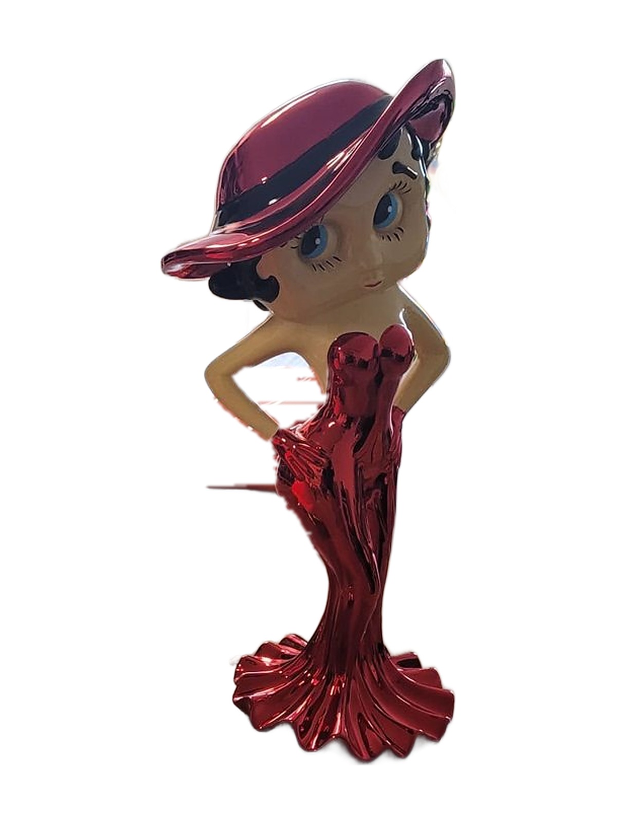 Pin-Up Lady — Red Chrome
