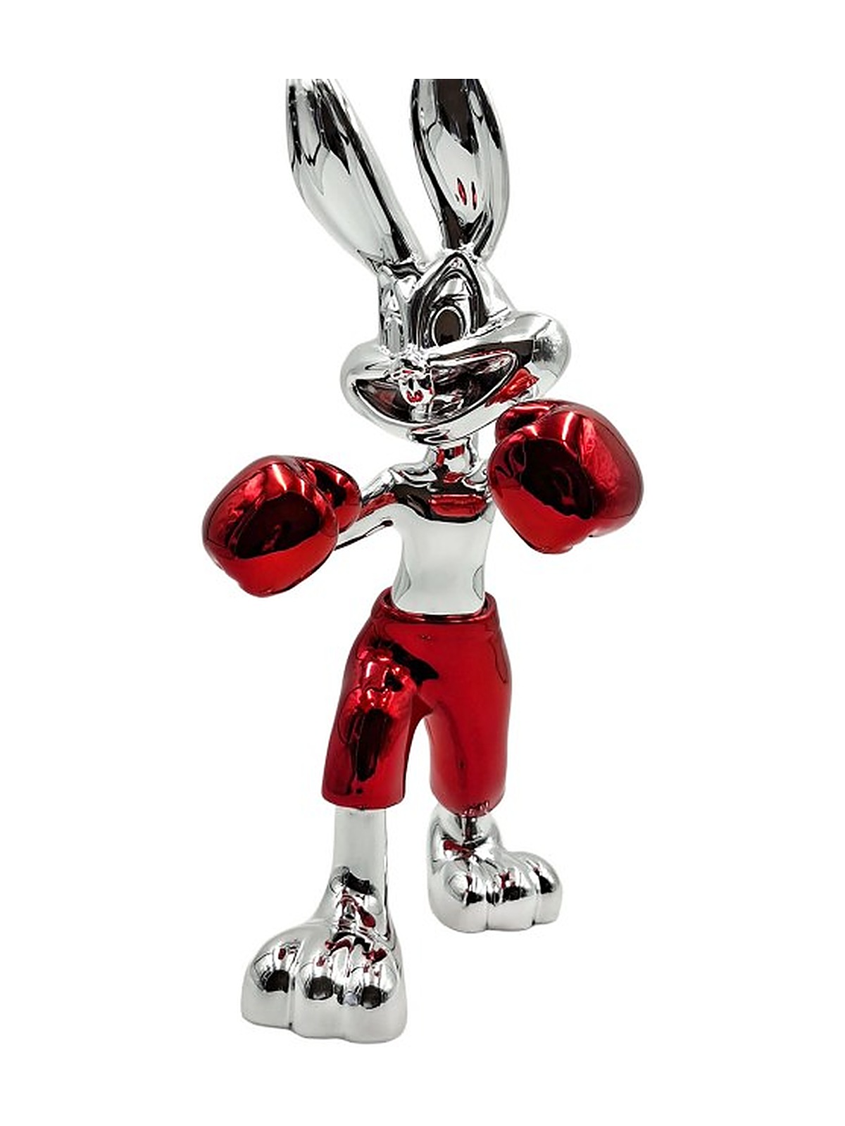 Boxer Rabbit — Silver & Red